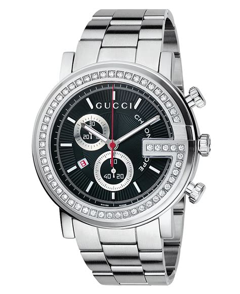 gucci men's g chronograph bracelet watch 44mm|Gucci bracelet watches for women.